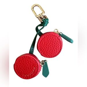 🍒 Playful Luxe Cherry Coin Purse Keychain Charm 🍒